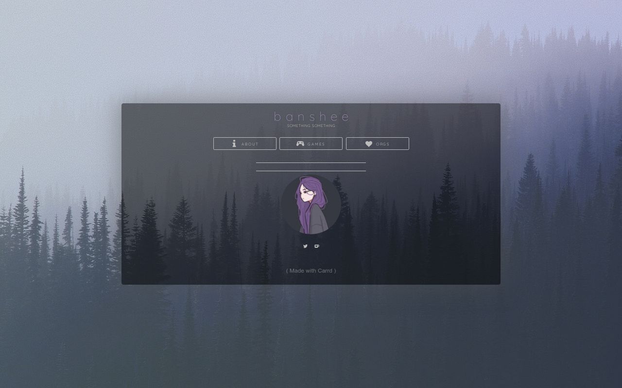 Carrd profile picture for @banshee